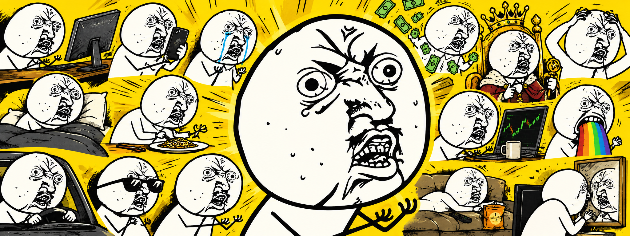 Y U NO Guy meme compilation banner